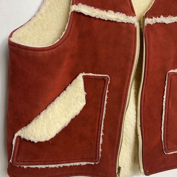 Vintage Winman Vest L sherpa lined body warmer Rancher, hunter, biker - Picture 3 of 7